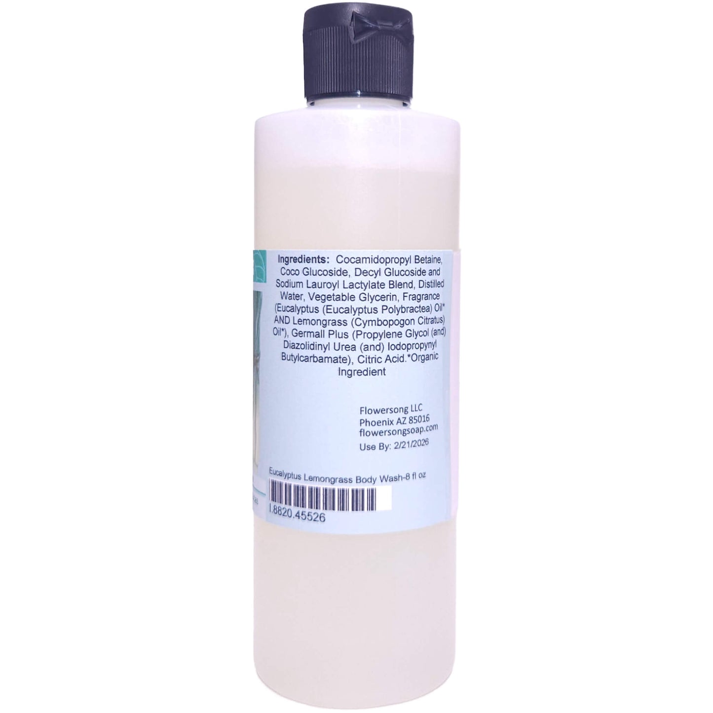 Eucalyptus Lemongrass Body Wash (8 Ounce) - Pure Essential Oil Fragrance