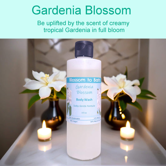 Gardenia Blossom Body Wash (8 Ounce) - Phthalate Free Fragrance
