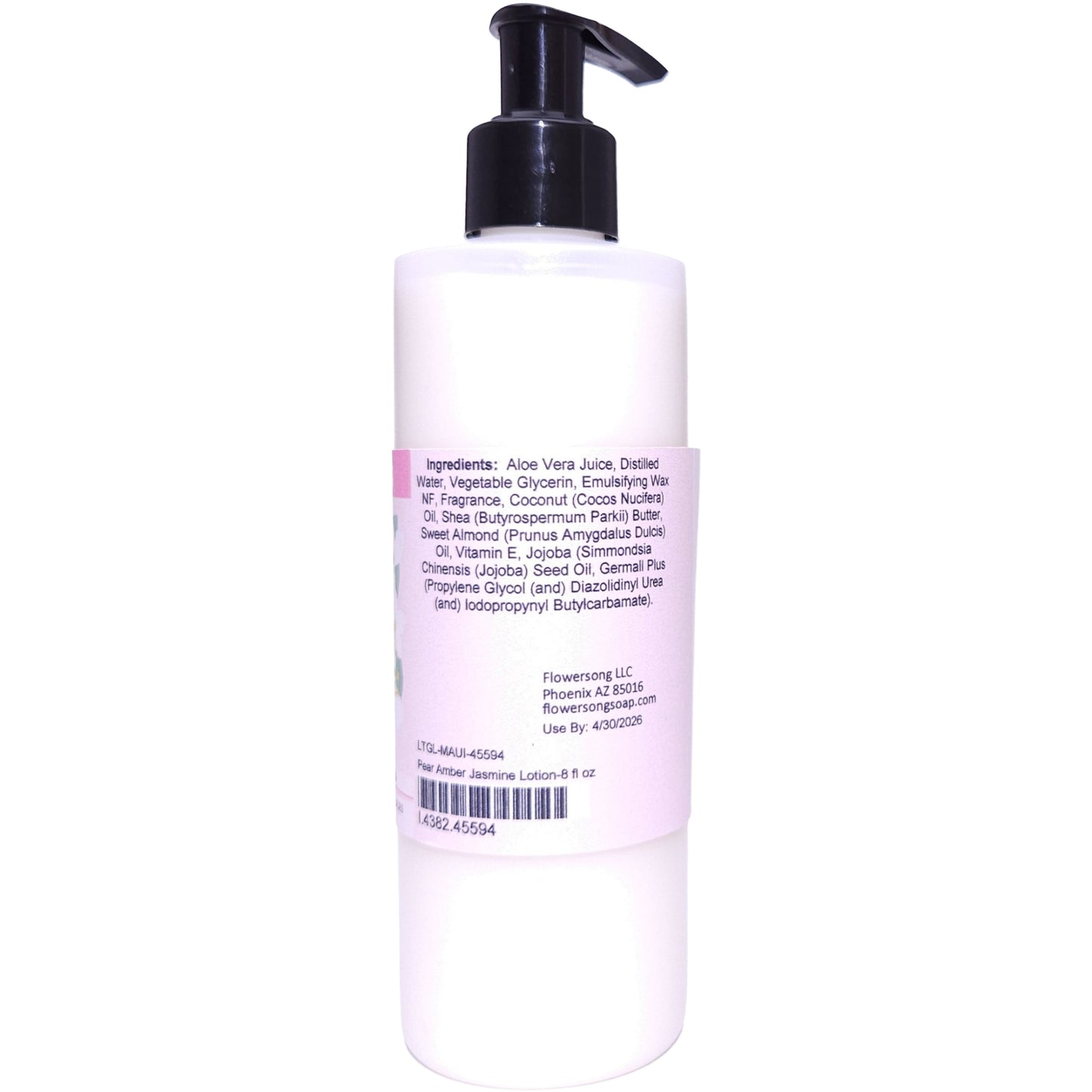 Pear Amber Jasmine Lotion (8 Ounce) - Phthalate Free Fragrance
