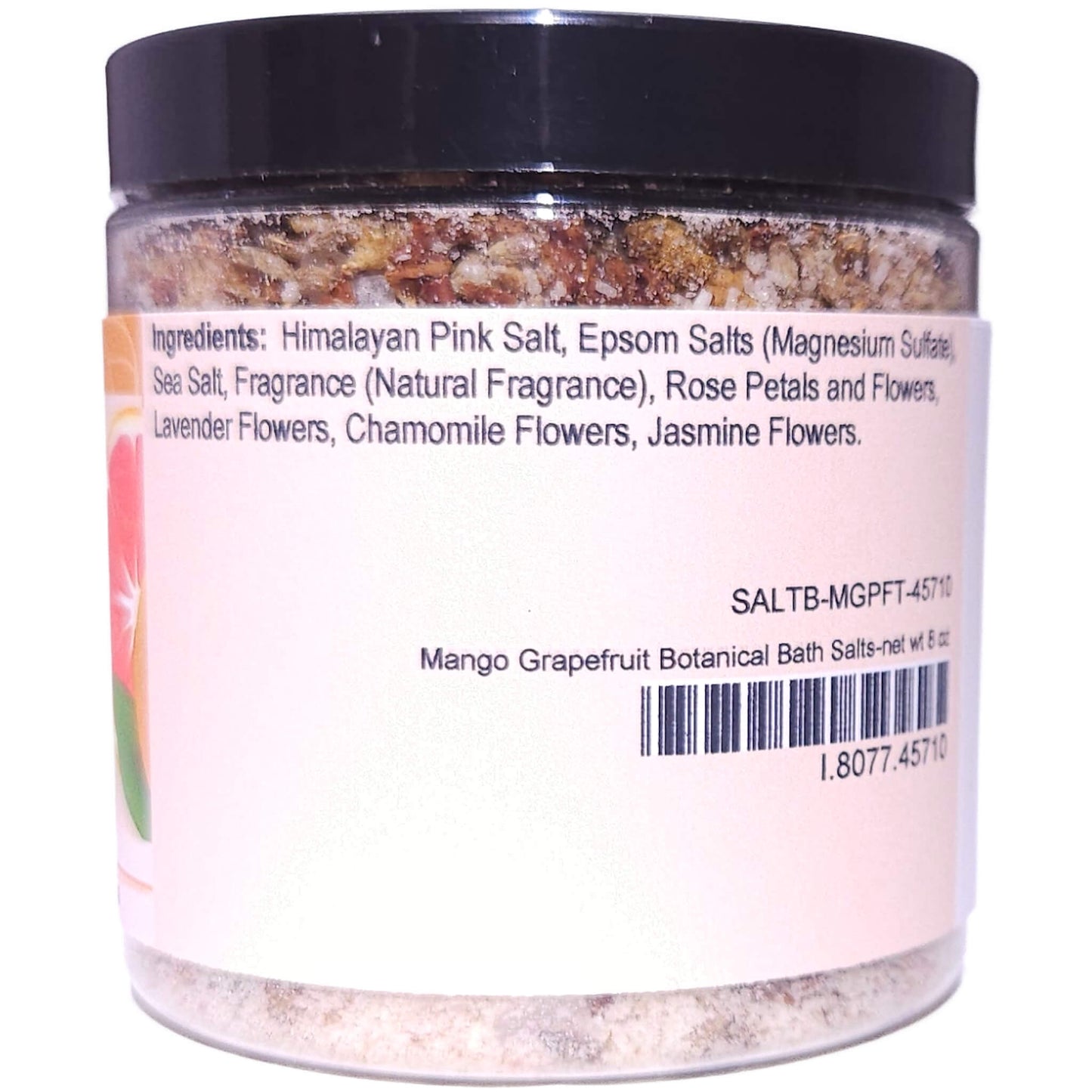 Mango Grapefruit Botanical Bath Salts (8 ounce) - Natural Fragrance
