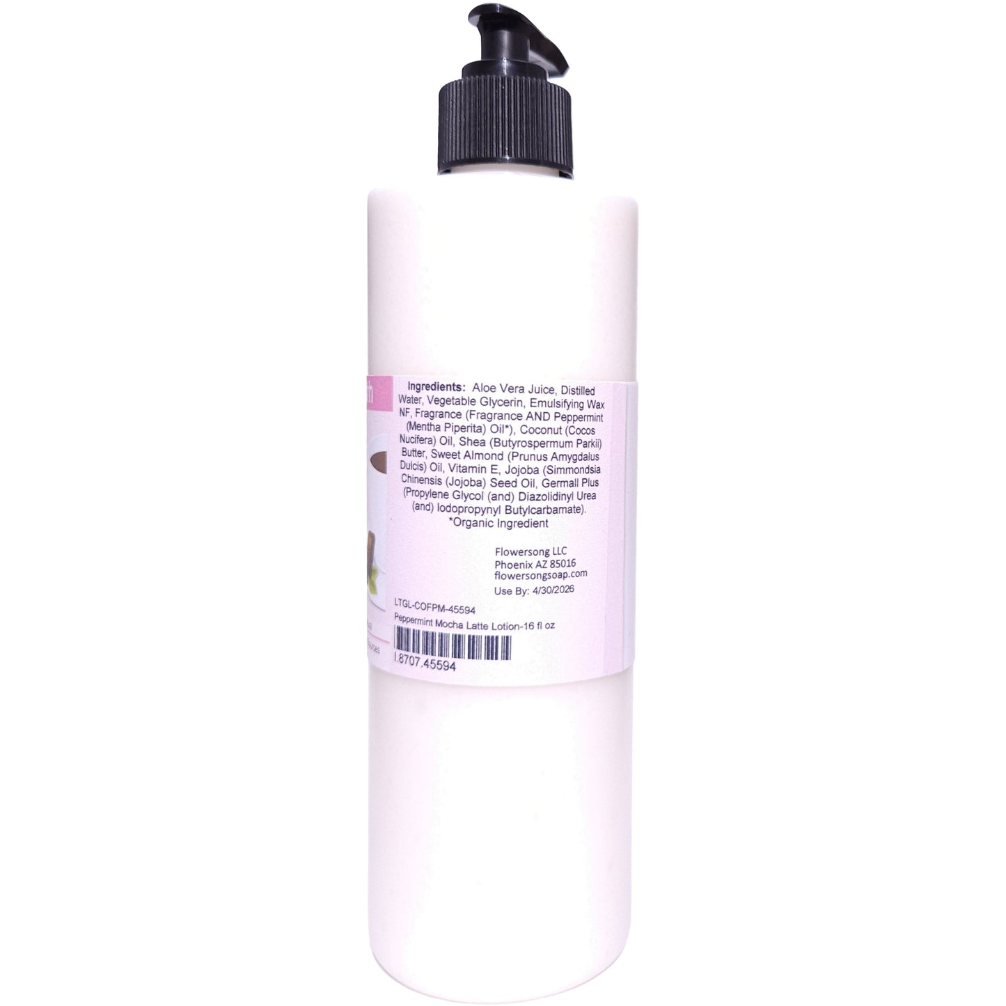 Peppermint Mocha Latte Lotion (16 ounce) - Phthalate Free Fragrance