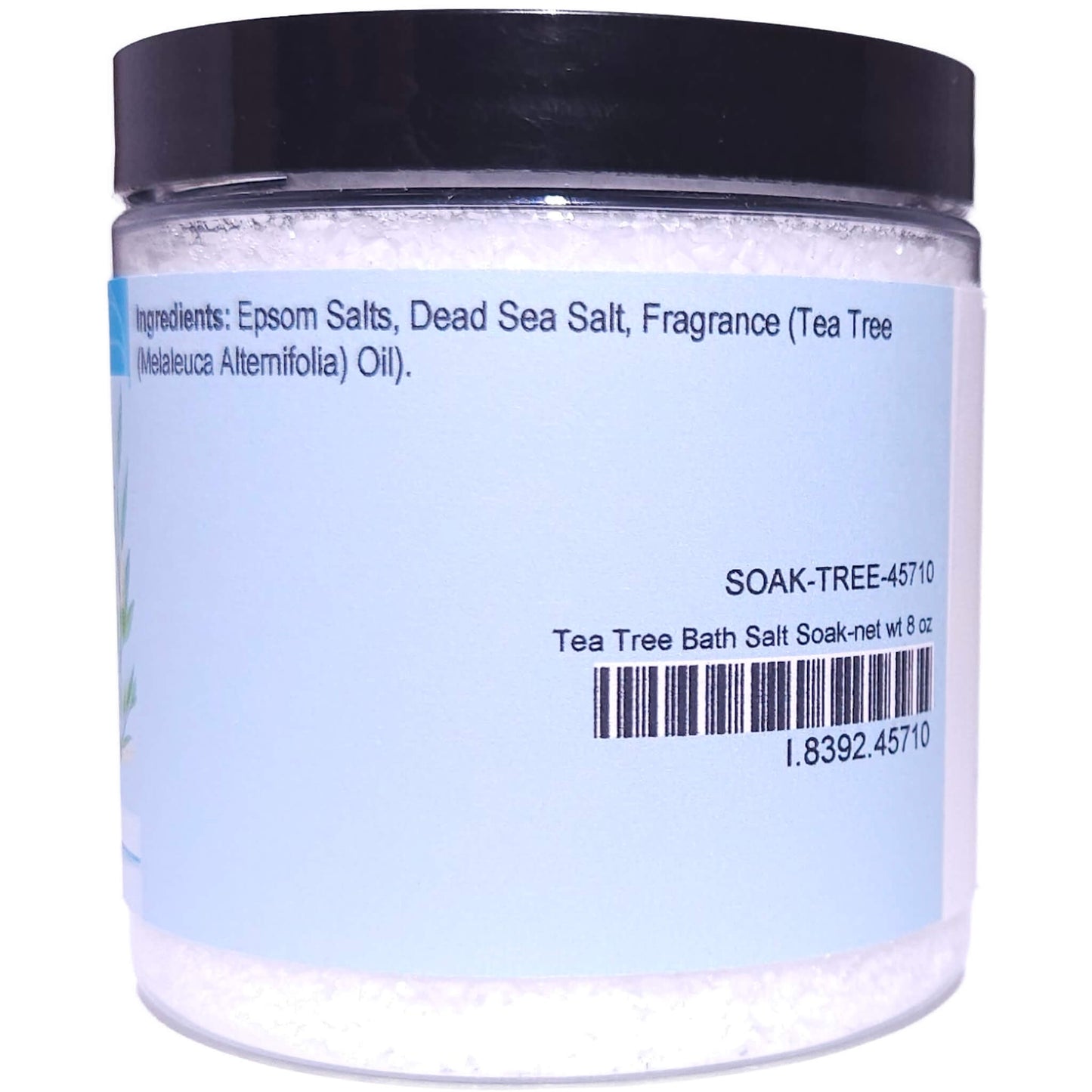 Tea Tree Bath Salt Soak (8 ounce) - Pure Essential Oil Fragrance
