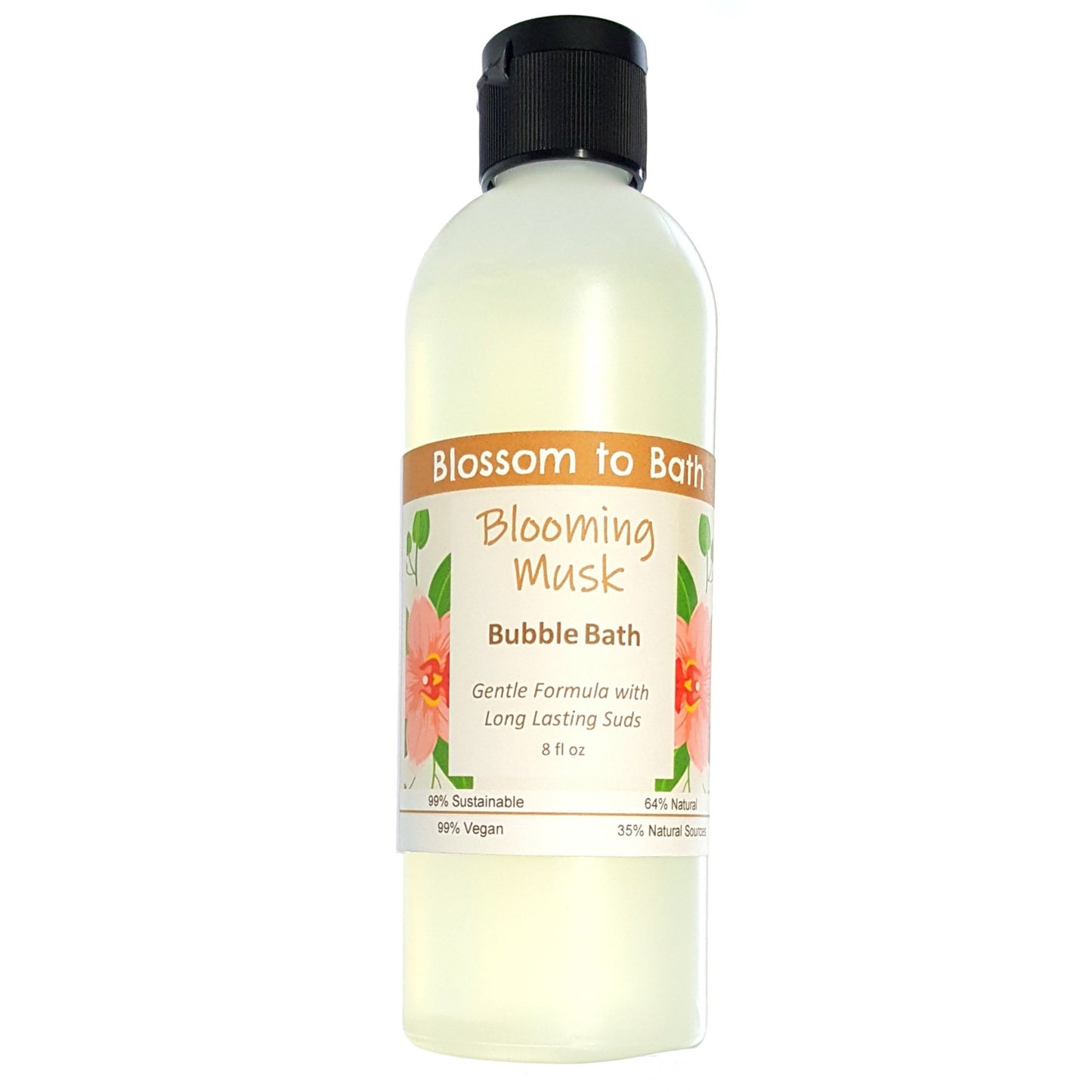 Buy Blossom to Bath Blooming Musk Bubble Bath from Flowersong Soap Studio. Lively, long lasting bubbles in a gentle plant based formula for maximum relaxation time A sensual floral and musk scent that is subtle and feminine.
