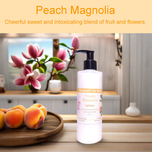 Peach Magnolia Lotion (8 Ounce) - Phthalate Free Fragrance