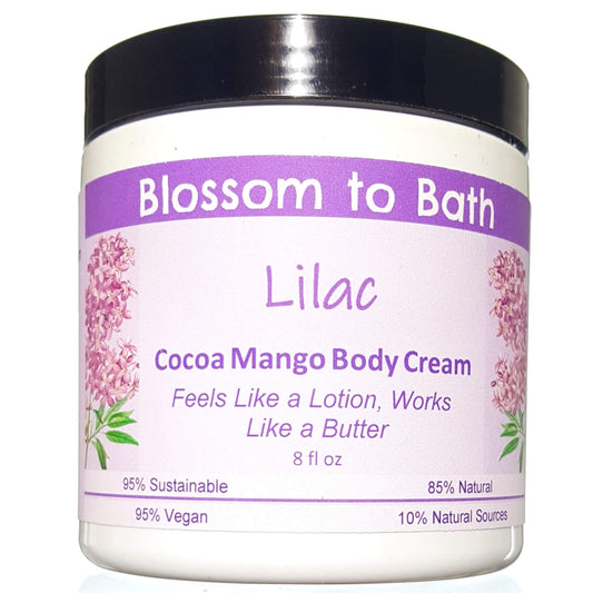 Lilac Cocoa Mango Body Cream (8 Ounce) - Phthalate Free Fragrance