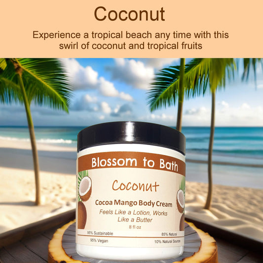 Coconut Cocoa Mango Body Cream (8 Ounce) - Phthalate Free Fragrance