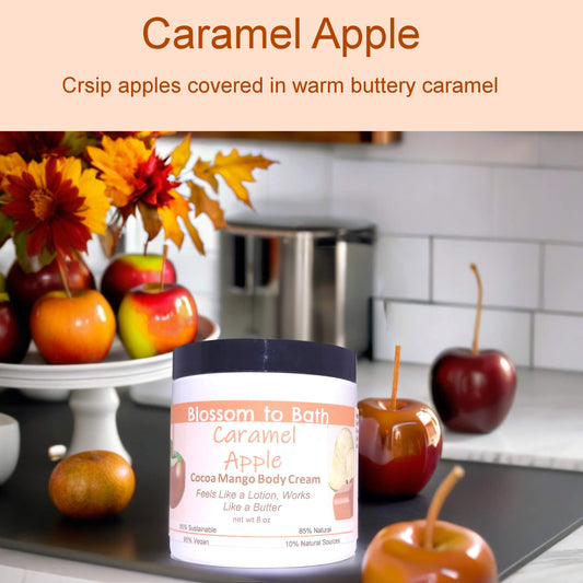 Caramel Apple Cocoa Mango Body Cream (8 Ounce) - Phthalate Free Fragrance