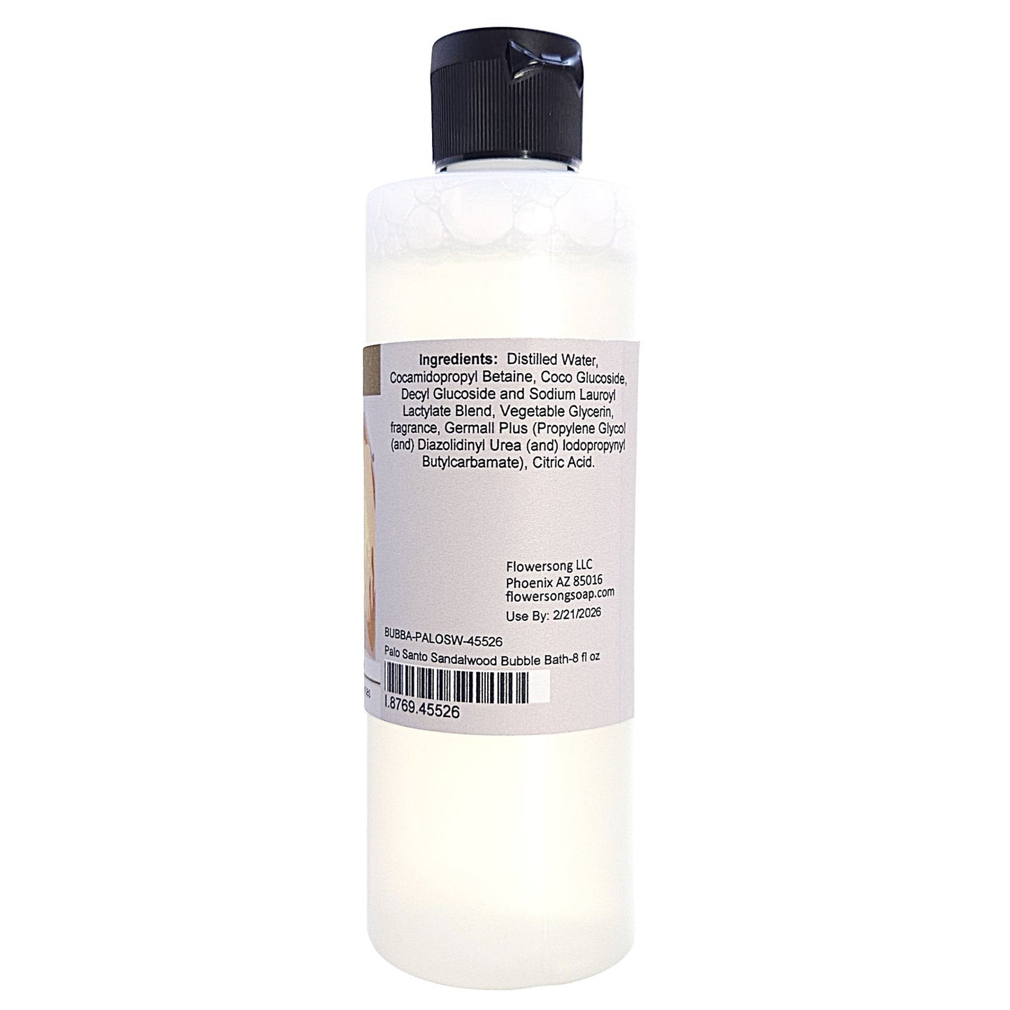 Palo Santo Sandalwood Bubble Bath (8 ounce) - Phthalate Free Fragrance