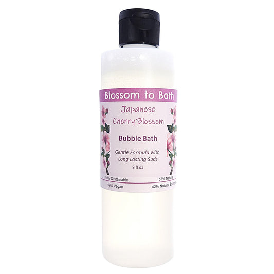 Japanese Cherry Blossom Bubble Bath (8 ounce) - Phthalate Free Fragrance