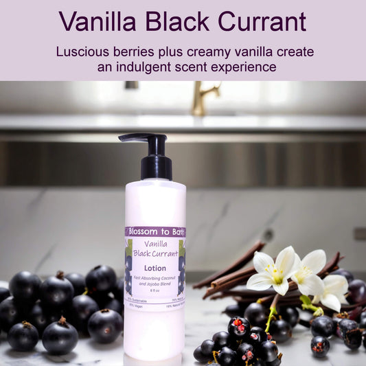 Vanilla Black Currant Lotion (8 Ounce) - Natural Fragrance