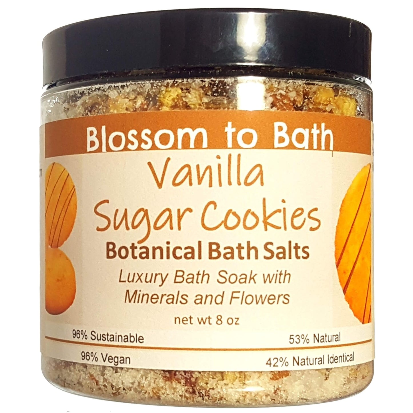 Vanilla Sugar Cookies Botanical Bath Salts (8 ounce) - Phthalate Free Fragrance