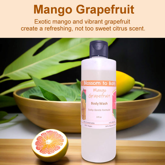 Mango Grapefruit Body Wash (8 Ounce) - Natural Fragrance