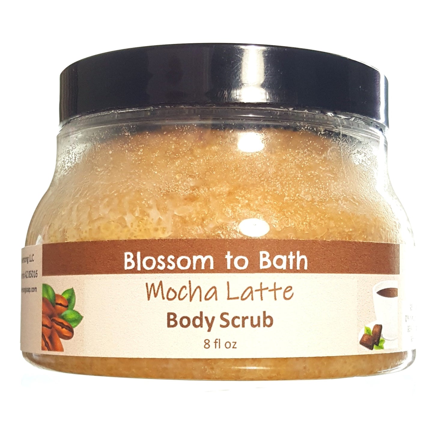 Mocha Latte Body Scrub (8 Ounce) - Phthalate Free Fragrance