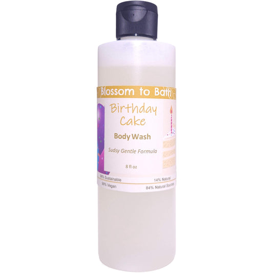 Birthday Cake Body Wash (8 Ounce) - Natural Fragrance