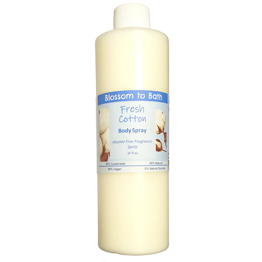 Fresh Cotton Body Spray - 16 oz refill (16 Ounce) - Phthalate Free Fragrance