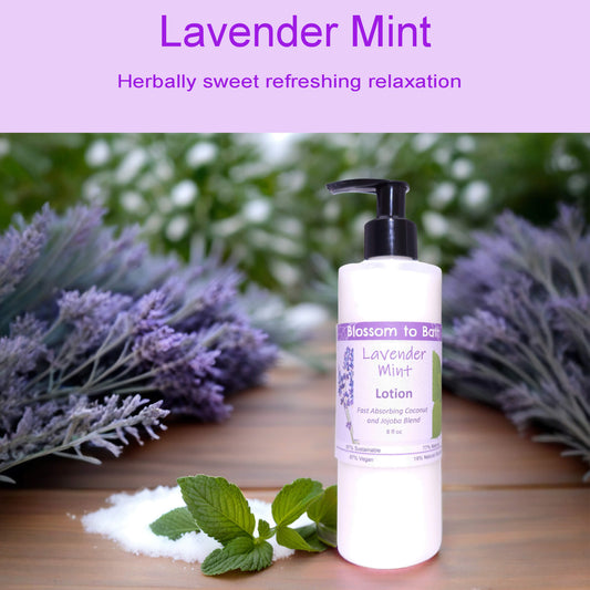 Lavender Mint Lotion (8 Ounce) - Pure Essential Oil Fragrance