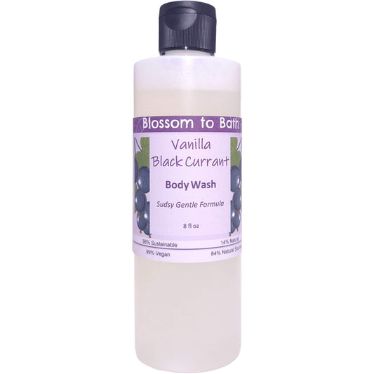 Vanilla Black Currant Body Wash (8 Ounce) - Natural Fragrance