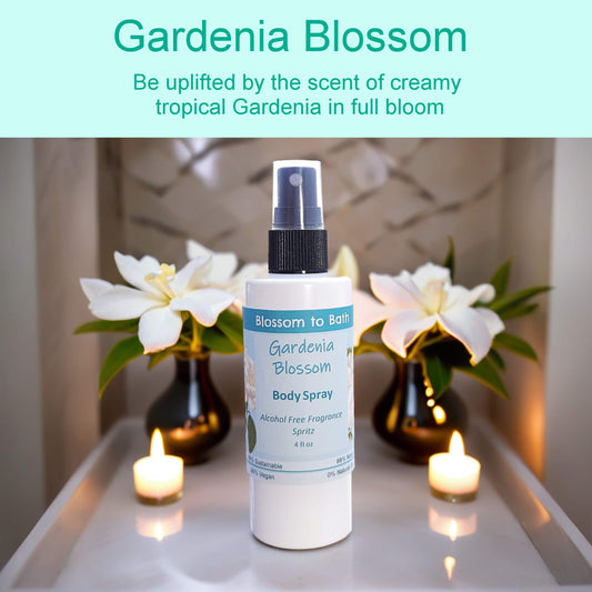 Gardenia Blossom Body Spray (4 Ounce) - Phthalate Free Fragrance