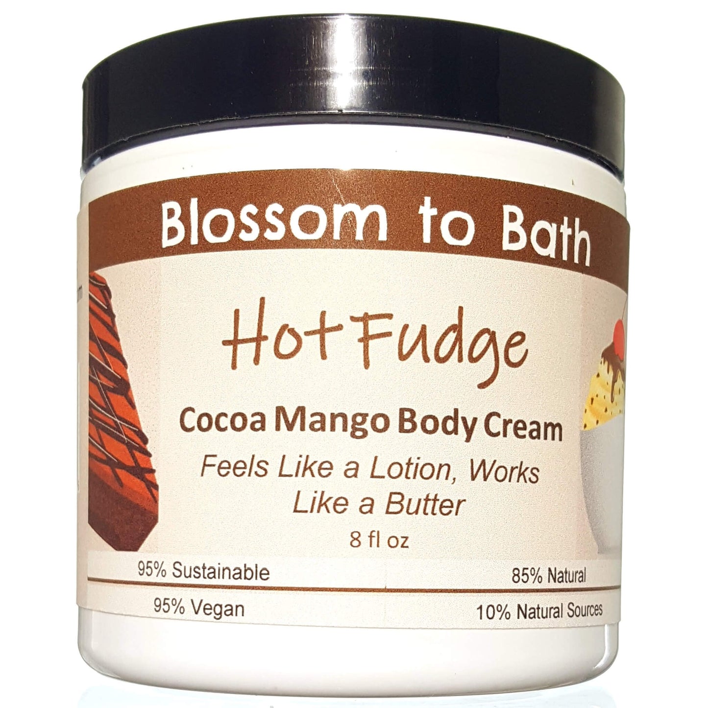 Hot Fudge Cocoa Mango Body Cream (8 Ounce) - Phthalate Free Fragrance