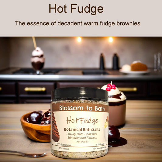 Hot Fudge Botanical Bath Salts (8 ounce) - Phthalate Free Fragrance