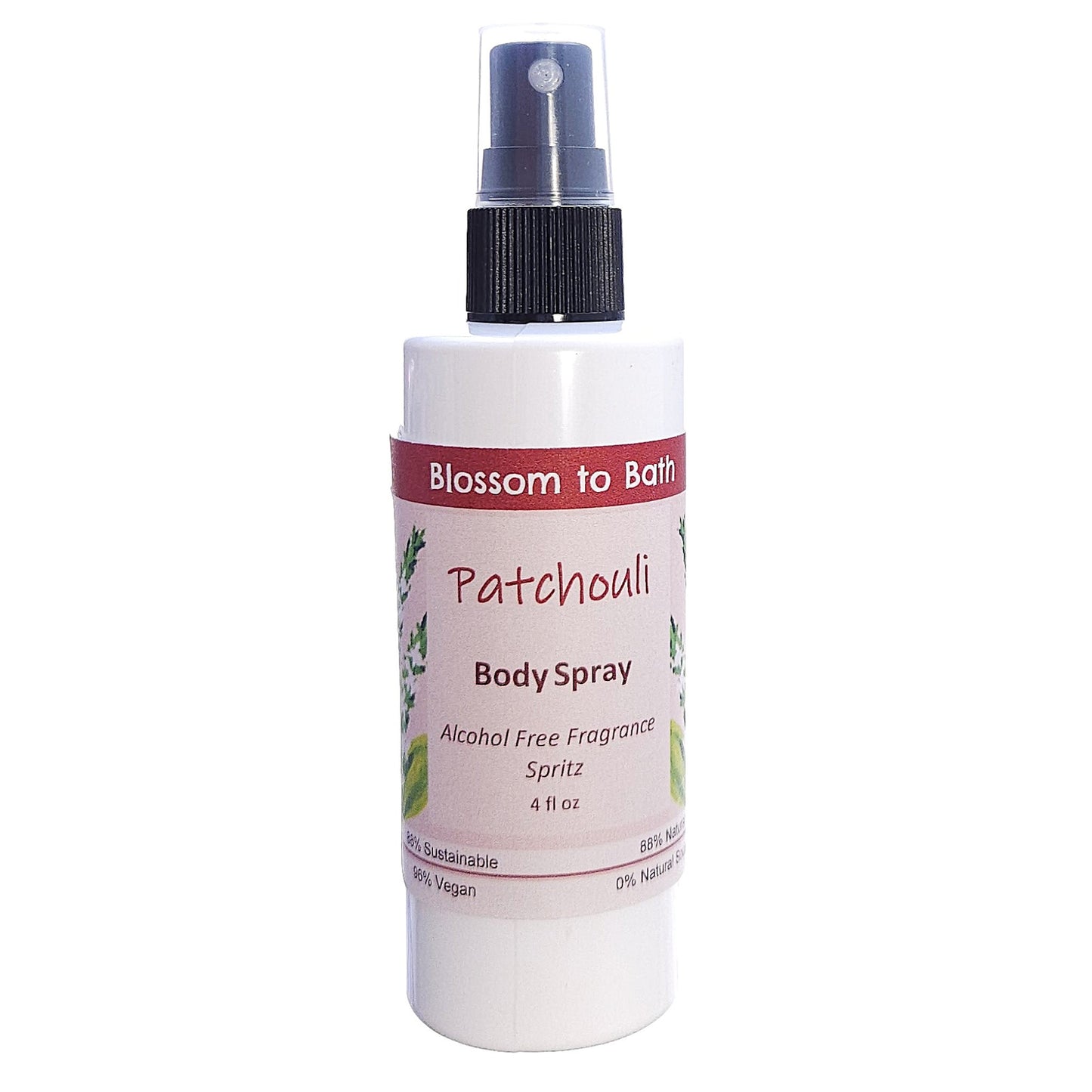 Patchouli Body Spray  (4 Ounce) - Pure Essential Oil Fragrance