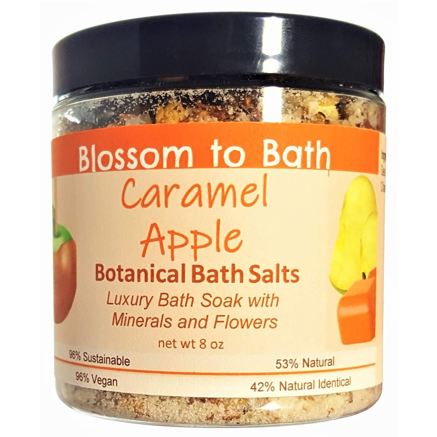 Caramel Apple Botanical Bath Salts (8 ounce) - Phthalate Free Fragrance