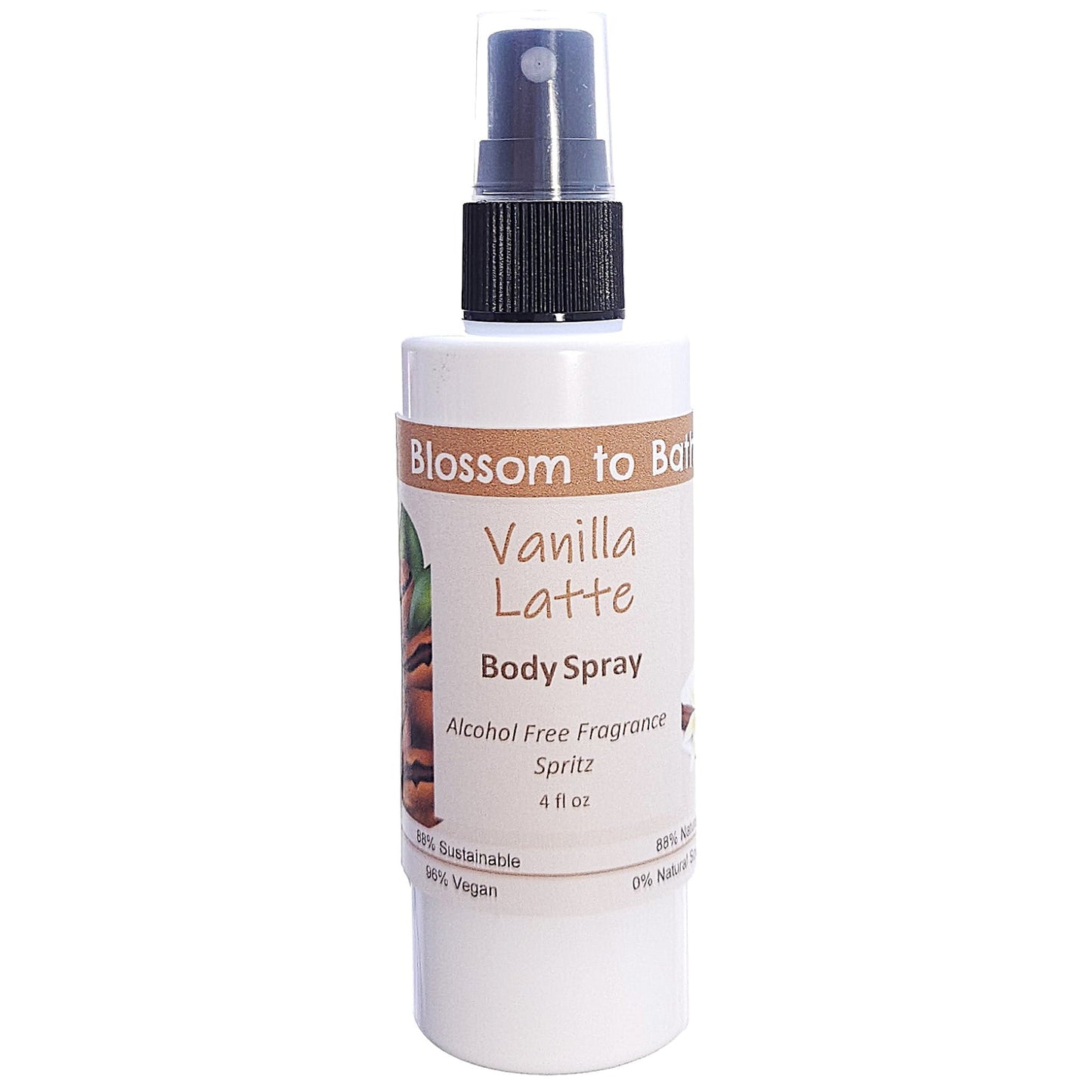 Vanilla Latte Body Spray (4 Ounce) - Phthalate Free Fragrance