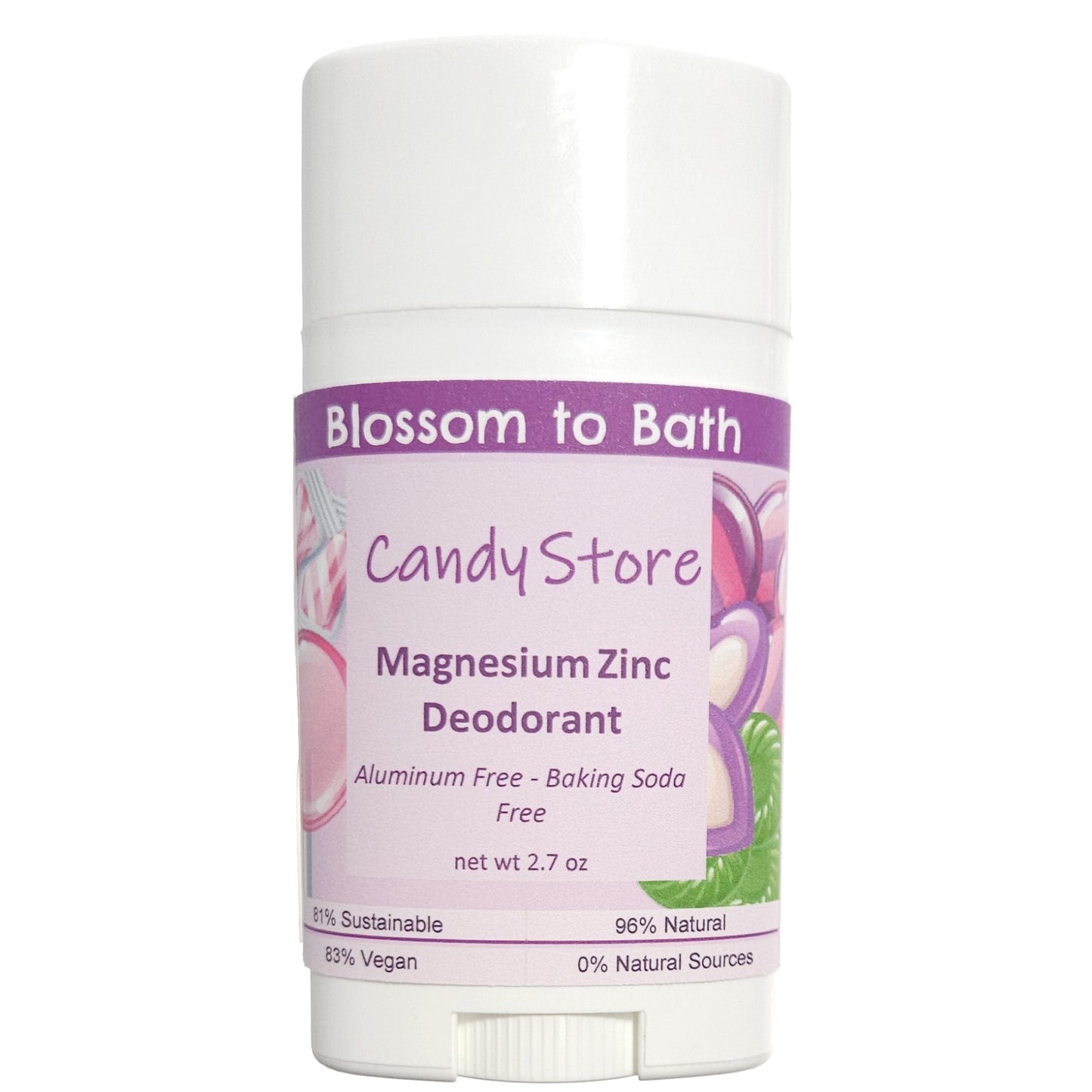 Candy Store Magnesium Zinc Deodorant (2.7 ounce) - Phthalate Free Fragrance