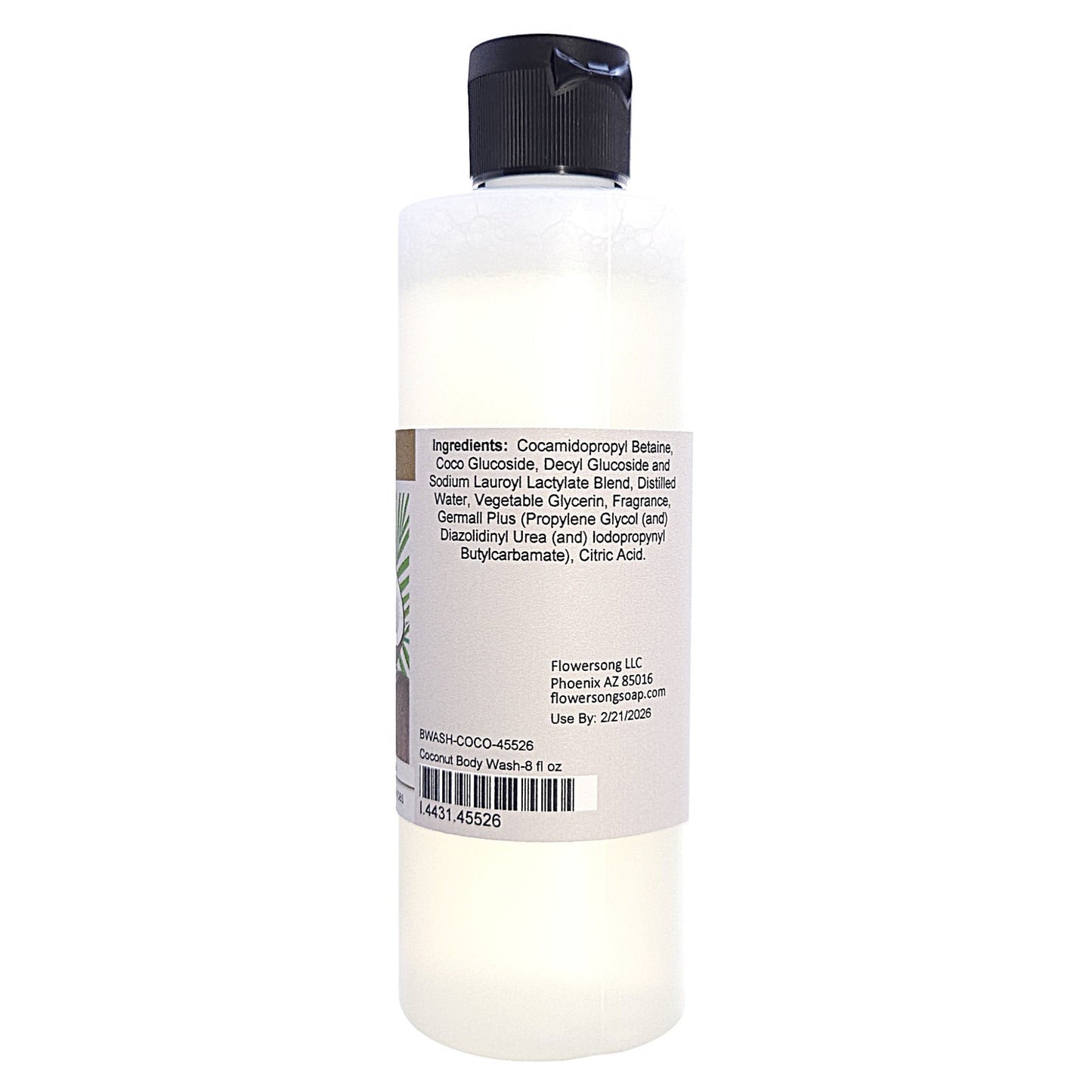 Coconut Body Wash (8 ounce) - Phthalate Free Fragrance