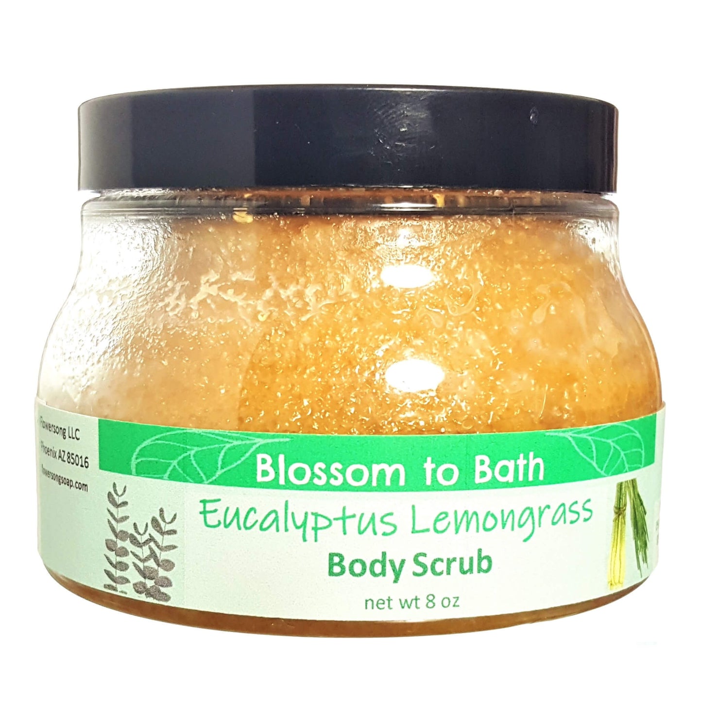 Eucalyptus Lemongrass Body Scrub  (8 Ounce) - Pure Essential Oil Fragrance