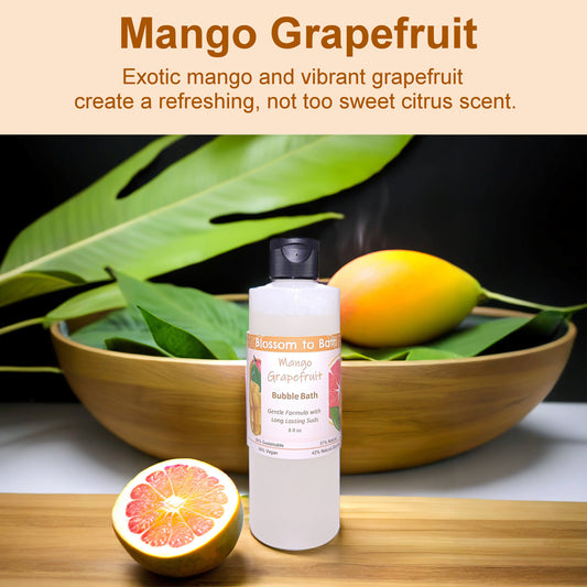 Mango Grapefruit Bubble Bath (8 ounce) - Natural Fragrance