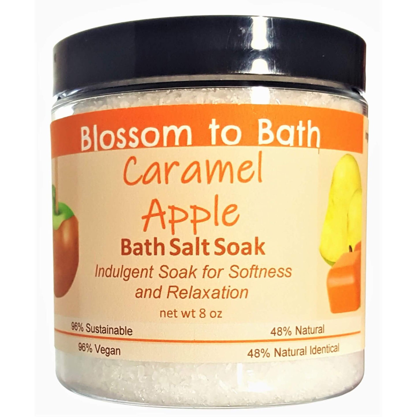 Caramel Apple Bath Salt Soak (8 ounce) - Phthalate Free Fragrance