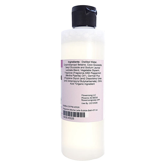 Peppermint Mocha Latte Bubble Bath (8 ounce) - Phthalate Free Fragrance