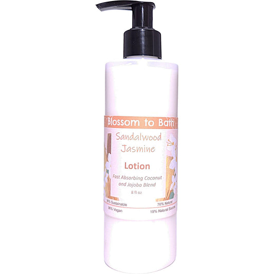 Sandalwood Jasmine Lotion (8 Ounce) - Natural Fragrance