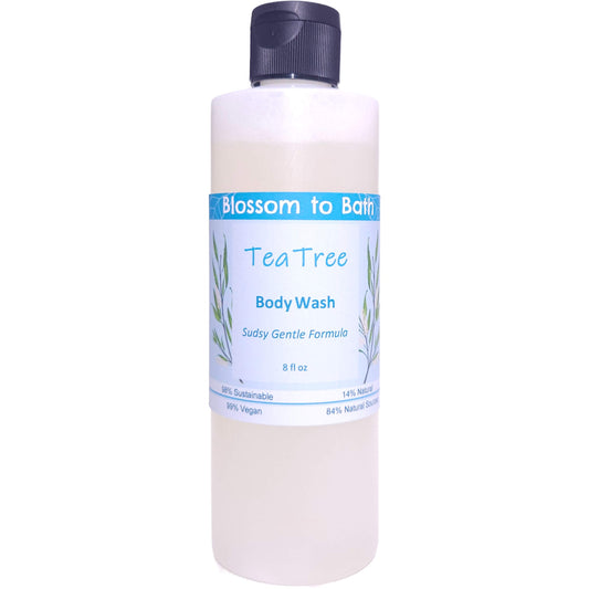 Tea Tree Body Wash (8 Ounce) - Pure Essential Oil Fragrance