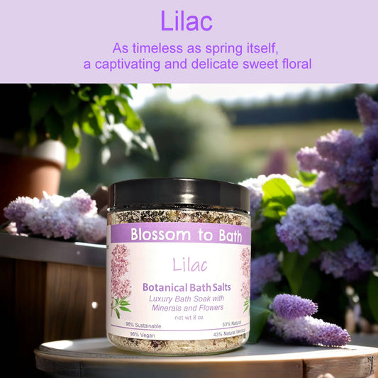 Lilac Botanical Bath Salts (8 ounce) - Phthalate Free Fragrance