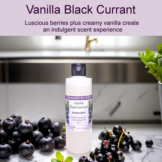 Vanilla Black Currant Bubble Bath (8 ounce) - Natural Fragrance