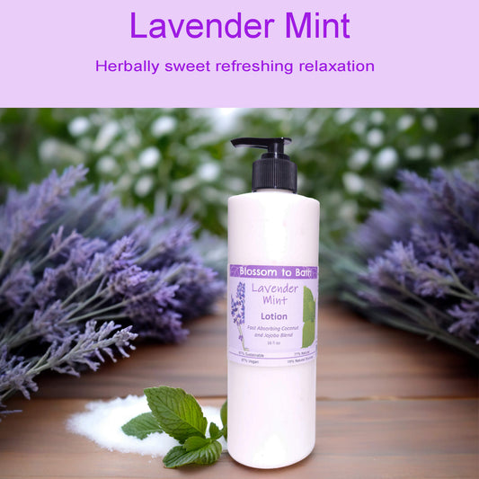 Lavender Mint Lotion (16 ounce) - Pure Essential Oil Fragrance