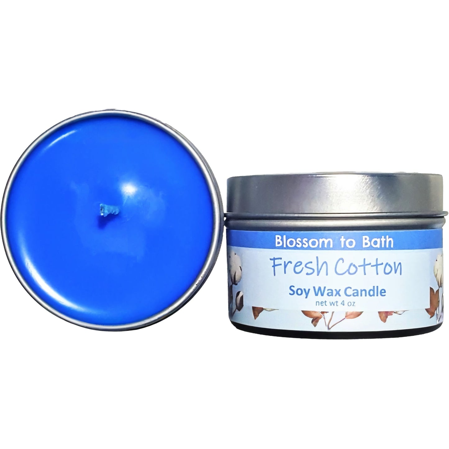 Fresh Cotton Soy Wax Candle (3.5 ounce) - Phthalate Free Fragrance