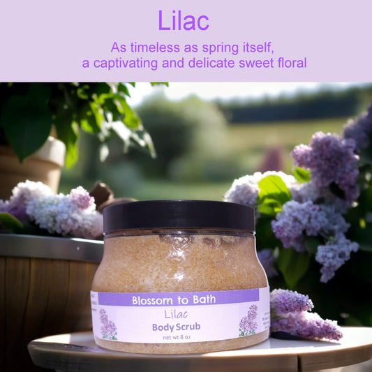 Lilac Body Scrub (8 Ounce) - Phthalate Free Fragrance