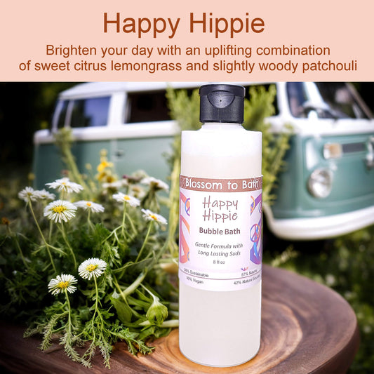 Happy Hippie Bubble Bath (8 ounce) - Pure Essential Oil Fragrance