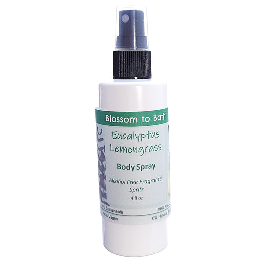 Eucalyptus Lemongrass Body Spray  (4 Ounce) - Pure Essential Oil Fragrance