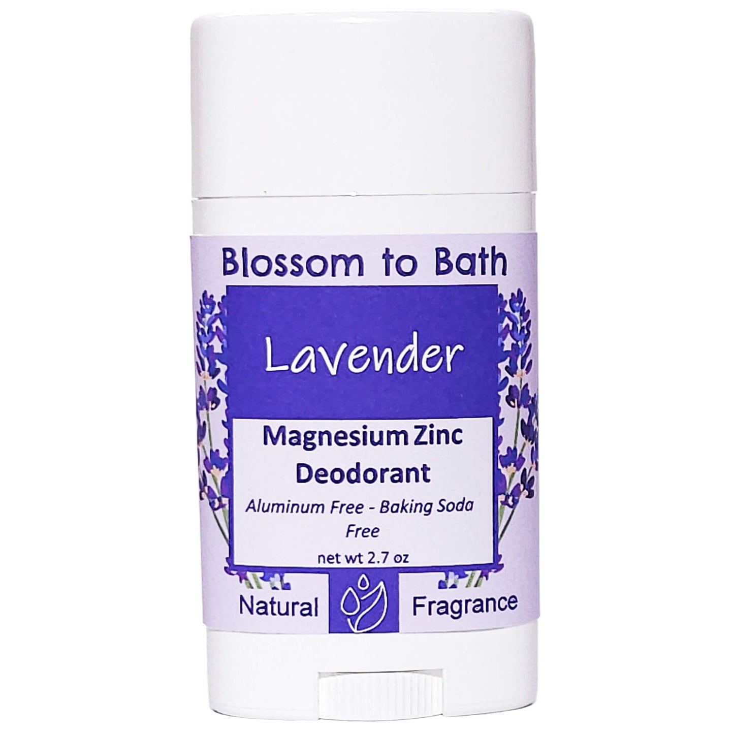Buy Blossom to Bath Lavender Magnesium Zinc Deodorant from Flowersong Soap Studio.   Natural Deodorant Protection with a Long Lasting Lavender Scent Made from Pure Botanicals and Butters .  Classic lavender scent that is relaxing and comforting.