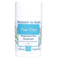 Buy Blossom to Bath Tea Tree Magnesium Zinc Deodorant from Flowersong Soap Studio.   Natural Deodorant Protection with a Long Lasting Tea Tree Scent Made from Pure Botanicals and Butters .  Tea tree's fresh fragrance embodies a deep down clean.