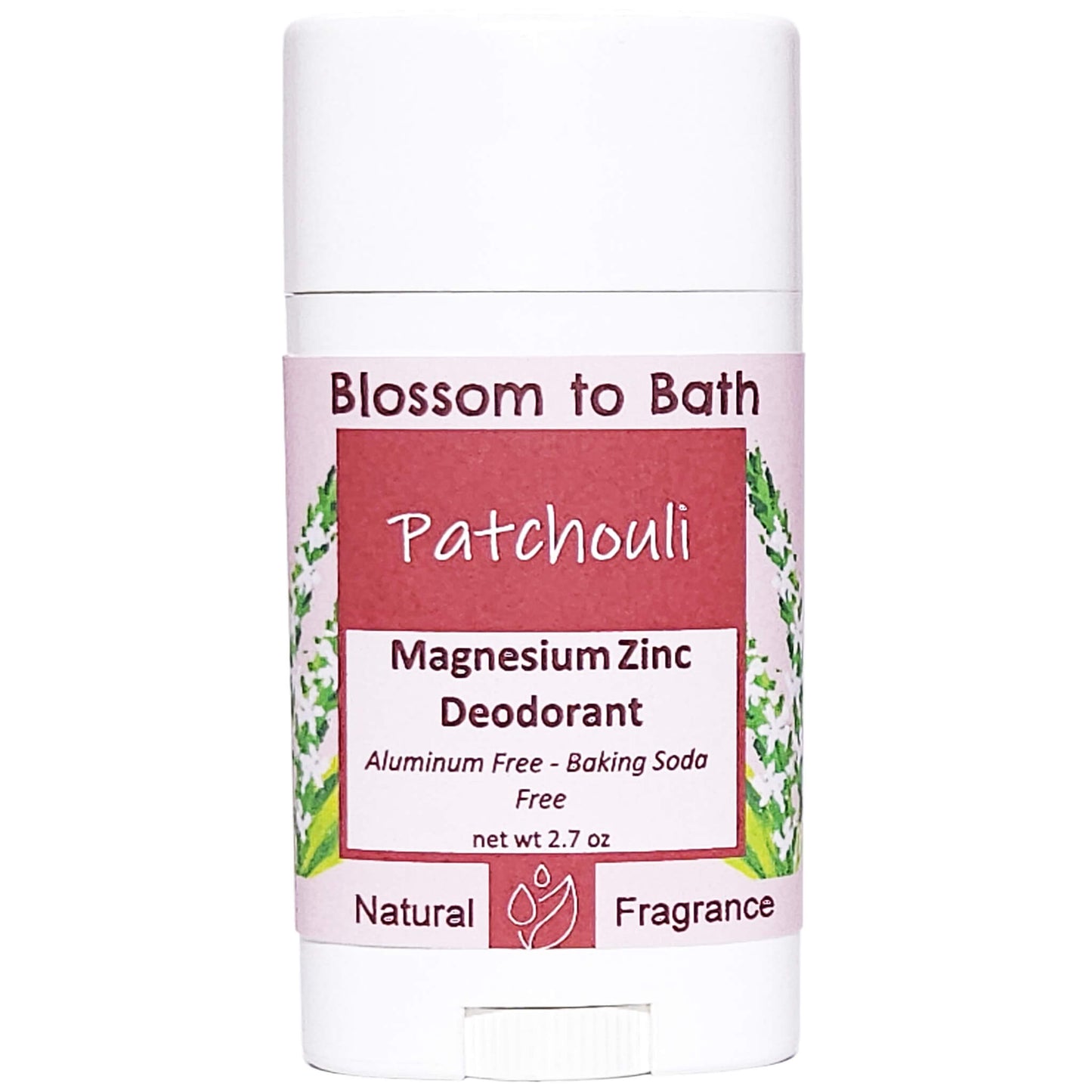 Buy Blossom to Bath Patchouli Magnesium Zinc Deodorant from Flowersong Soap Studio.   Natural Deodorant Protection with a Long Lasting Patchouli Scent Made from Pure Botanicals and Butters .  The pure earthy, woody, spicy scent of straight Patchouli.
