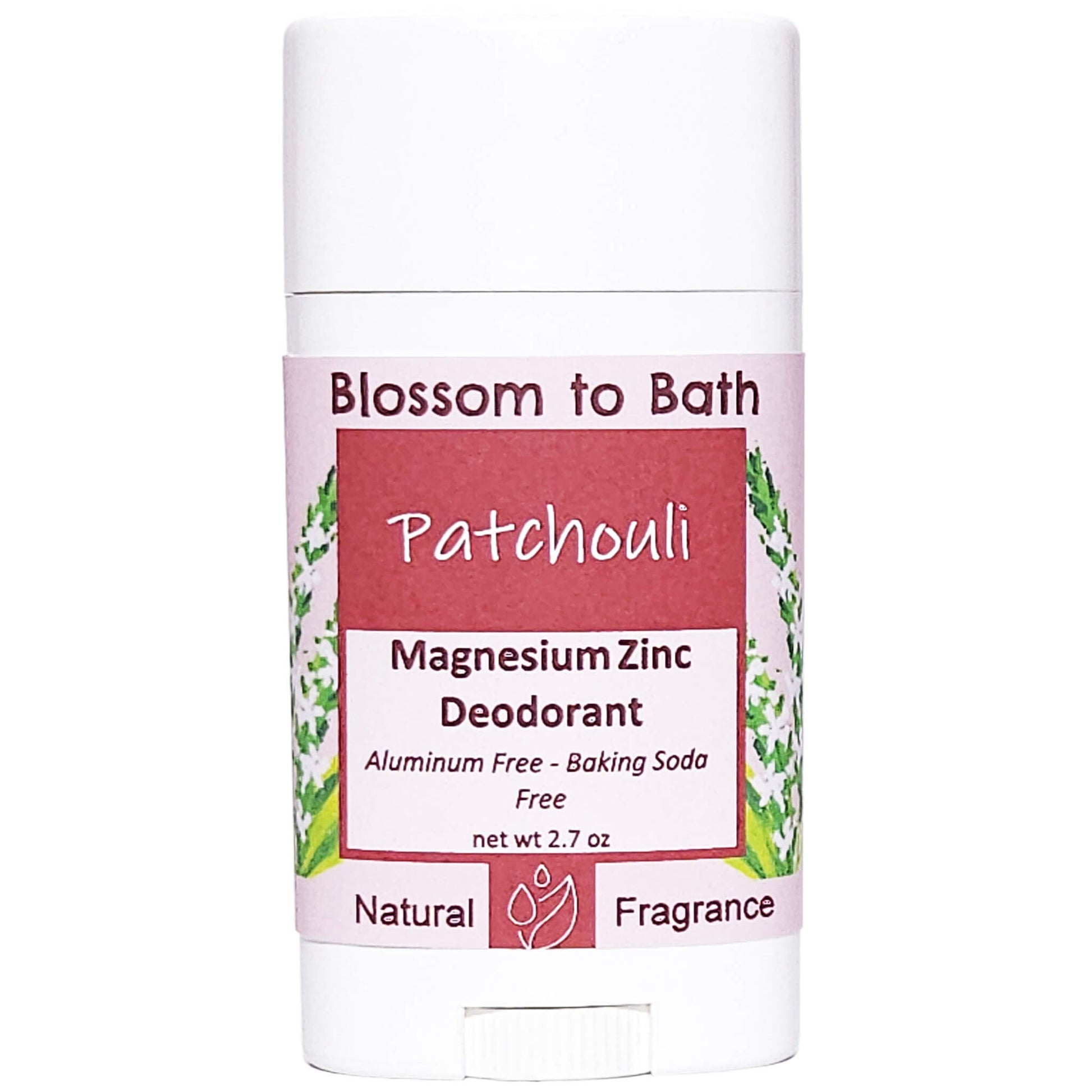 Buy Blossom to Bath Patchouli Magnesium Zinc Deodorant from Flowersong Soap Studio.   Natural Deodorant Protection with a Long Lasting Patchouli Scent Made from Pure Botanicals and Butters .  The pure earthy, woody, spicy scent of straight Patchouli.