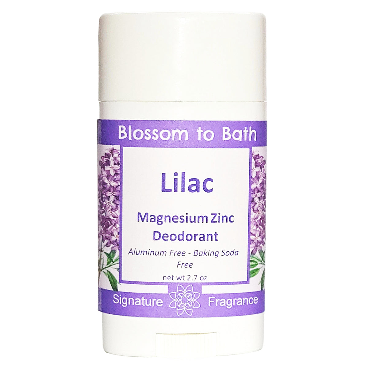 Lilac Magnesium Zinc Deodorant (2.7 ounce) - Phthalate Free Fragrance