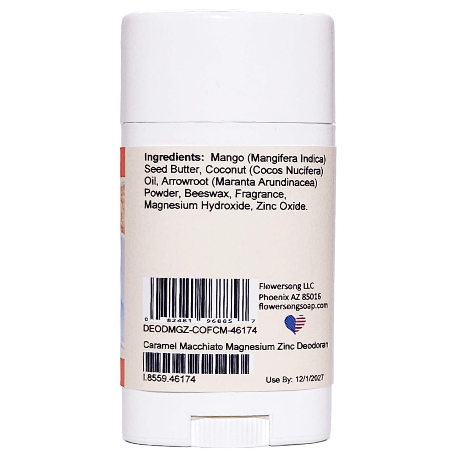 Caramel Macchiato Magnesium Zinc Deodorant (2.7 ounce) - Phthalate Free Fragrance