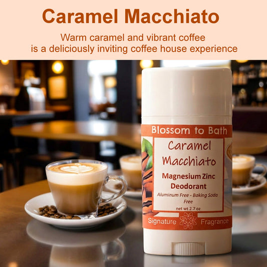 Caramel Macchiato Magnesium Zinc Deodorant (2.7 ounce) - Phthalate Free Fragrance