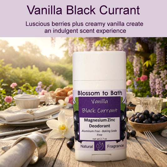 Vanilla Black Currant Magnesium Zinc Deodorant (2.7 ounce) - Natural Fragrance